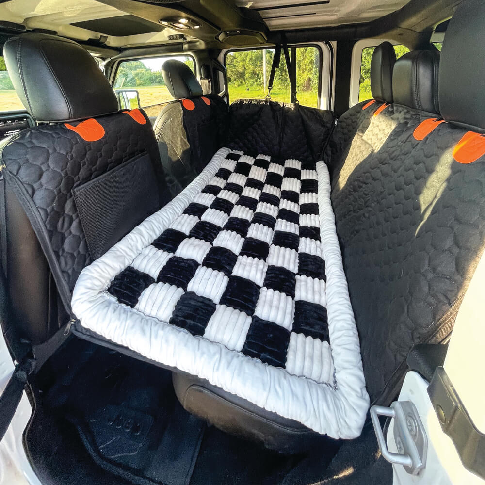 RuffRover 2.0™ - Hard Bottom Dog Car Seat Protector + (FREE Dog Bed)