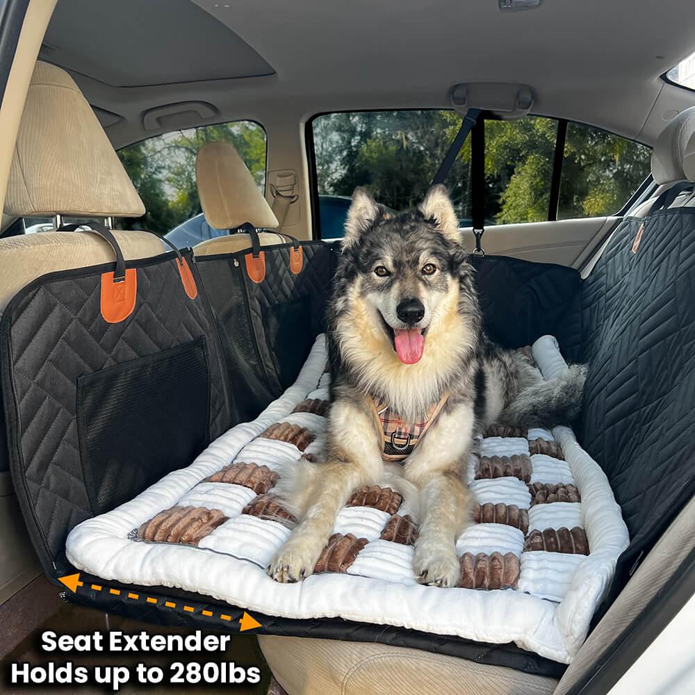 RuffRover 2.0™ - Hard Bottom Back Seat Extender + (FREE Dog Bed)